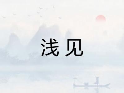 浅见