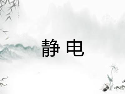 静电 静电