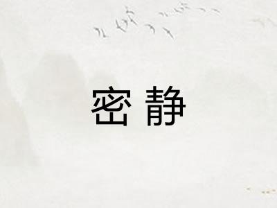 密静