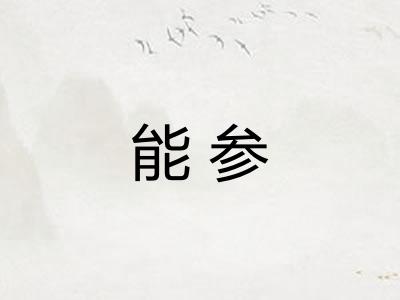 能参 能参