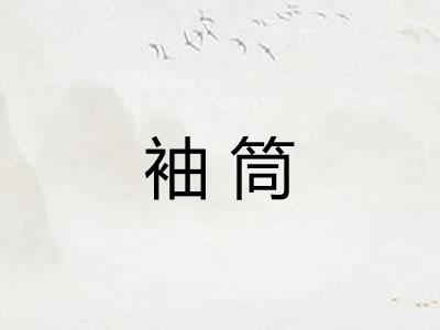袖筒 袖筒