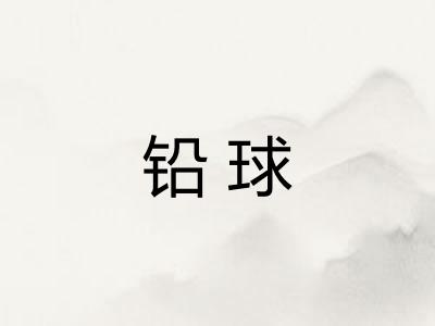 铅球 铅球