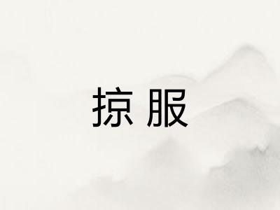 掠服 掠服