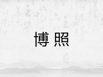博照 博照