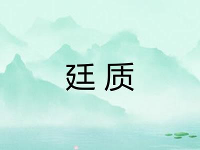 廷质 廷质