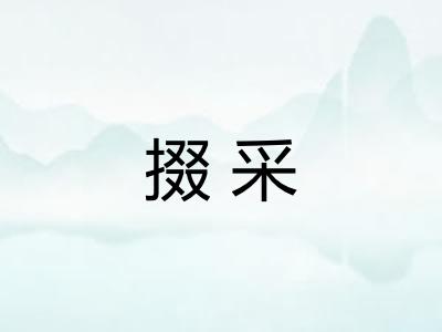掇采 掇采