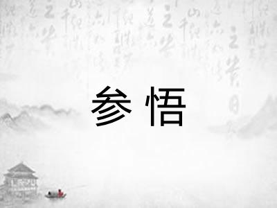 参悟 参悟