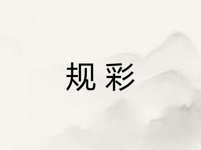 规彩 规彩