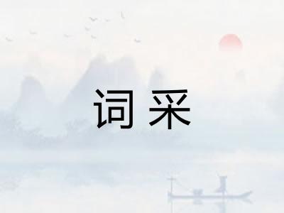 词采 词采