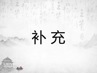 补充