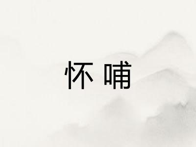 怀哺 怀哺