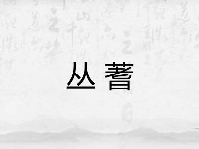 丛蓍 丛蓍