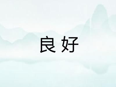 良好 良好