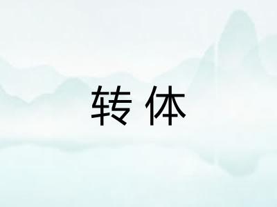 转体 转体