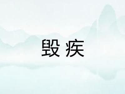毁疾 毁疾