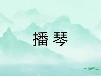 播琴