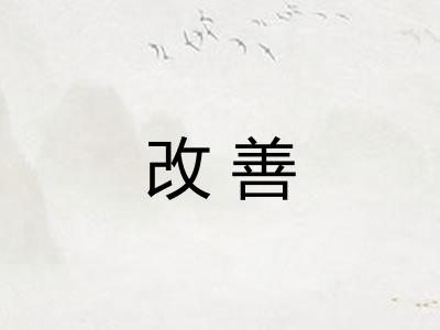 改善 改善