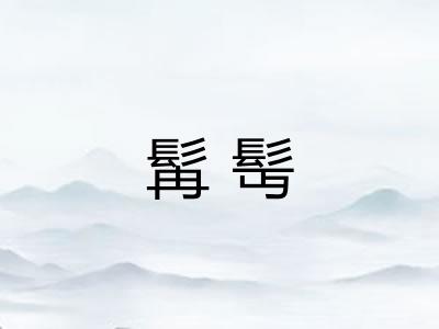 髯髩
