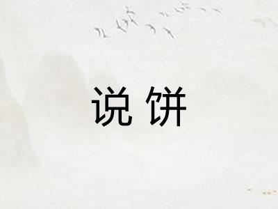 说饼 说饼