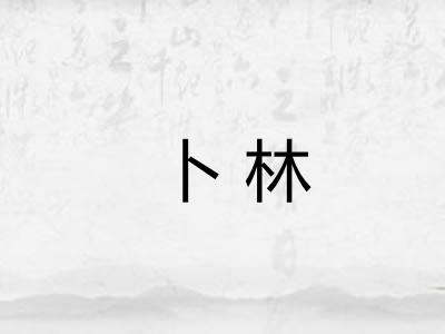 卜林 卜林