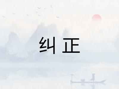 纠正 纠正