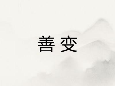 善变 善变