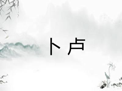 卜卢 卜卢