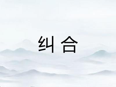 纠合 纠合