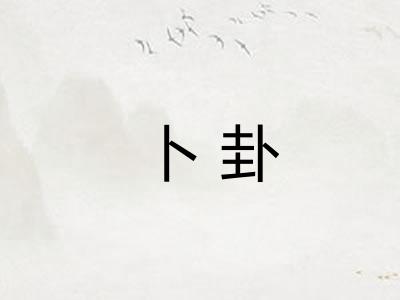 卜卦 卜卦