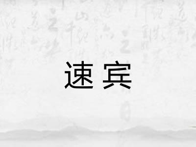 速宾 速宾