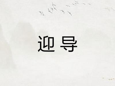 迎导 迎导