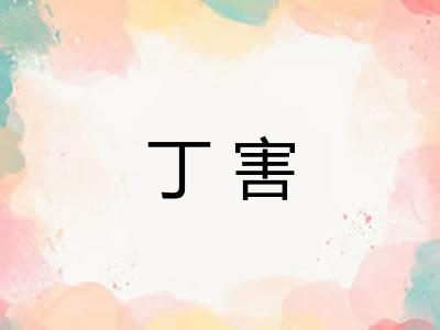 丁害