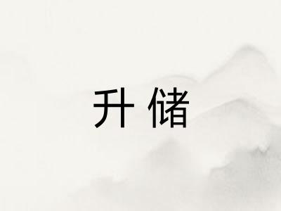 升储 升储