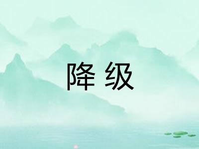降级