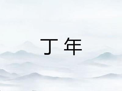 丁年 丁年