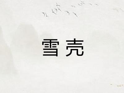 雪壳