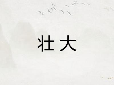 壮大 壮大