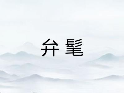 弁髦 弁髦