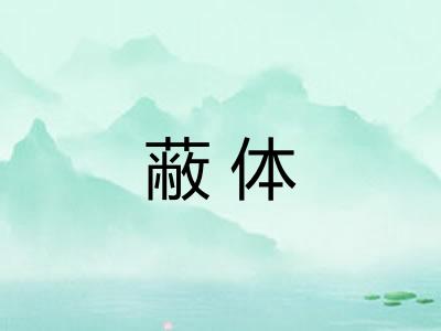 蔽体