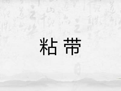 粘带 粘带