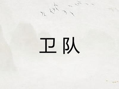 卫队 卫队