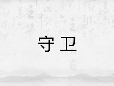 守卫 守卫