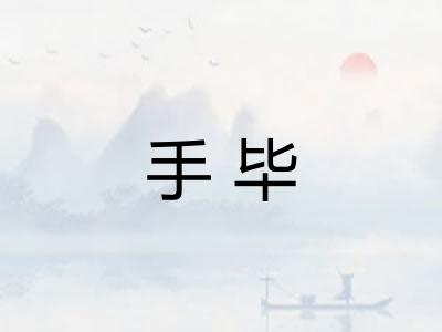手毕 手毕