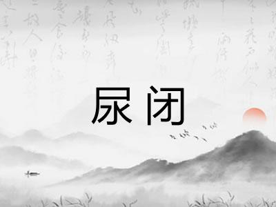 尿闭 尿闭