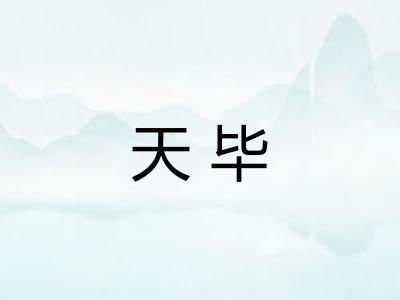 天毕 天毕