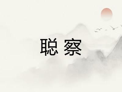 聪察