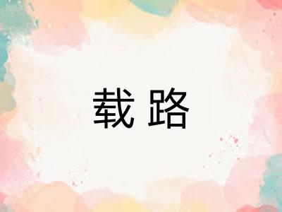 载路 载路