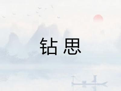 钻思 钻思