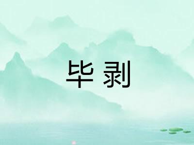 毕剥 毕剥