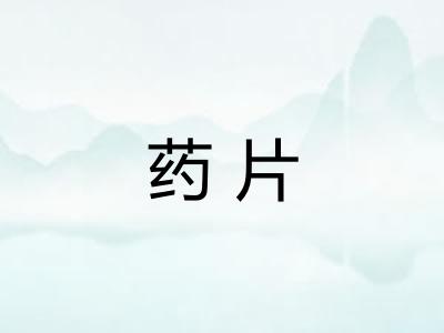 药片